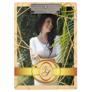 Golden Girl Fashion Modern Elegant Vintage #2 Clipboard