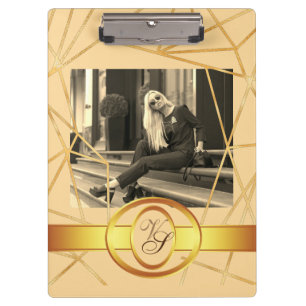 Golden Girl Fashion Modern Elegant Vintage Clipboard