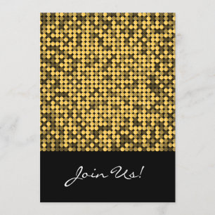Golden Glam 5x7 Invitation