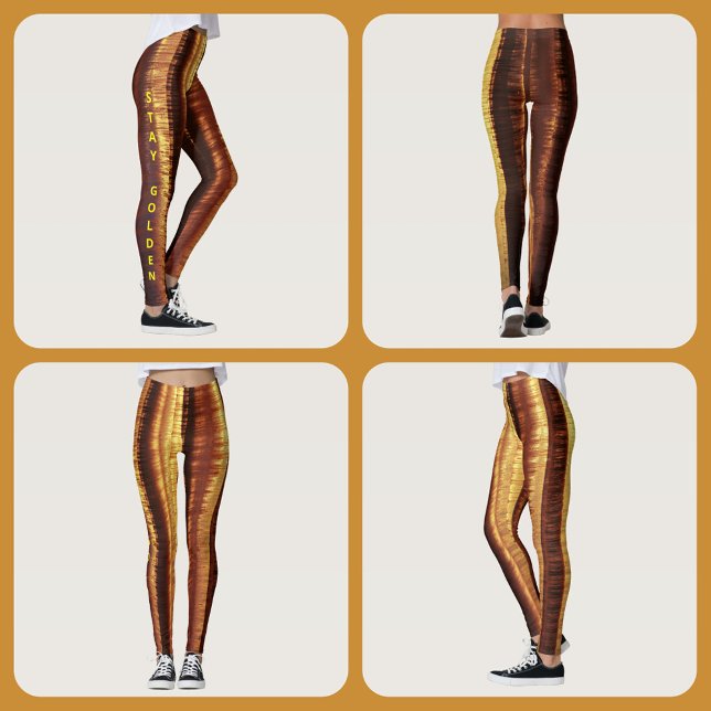 Golden Glam Bronze Leggings (Creator Uploaded)