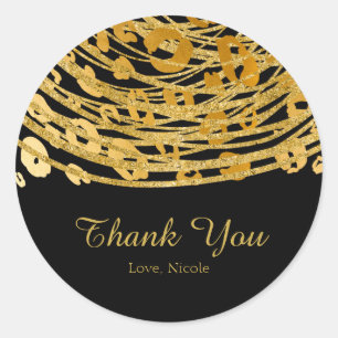 Golden Glam Cheetah Print Exotic Party Favour Classic Round Sticker
