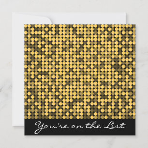 Golden Glam Invitation