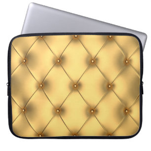 Golden Glamour: Luxurious Interior Decor. Laptop Sleeve