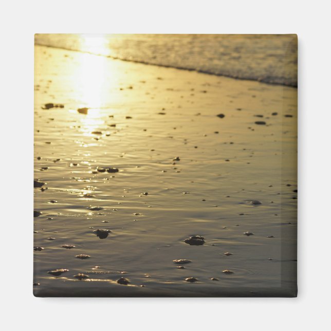 Golden Glassy Sand Magnet (Front)