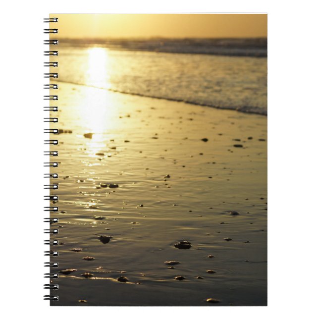 Golden Glassy Sand Notebook (Front)