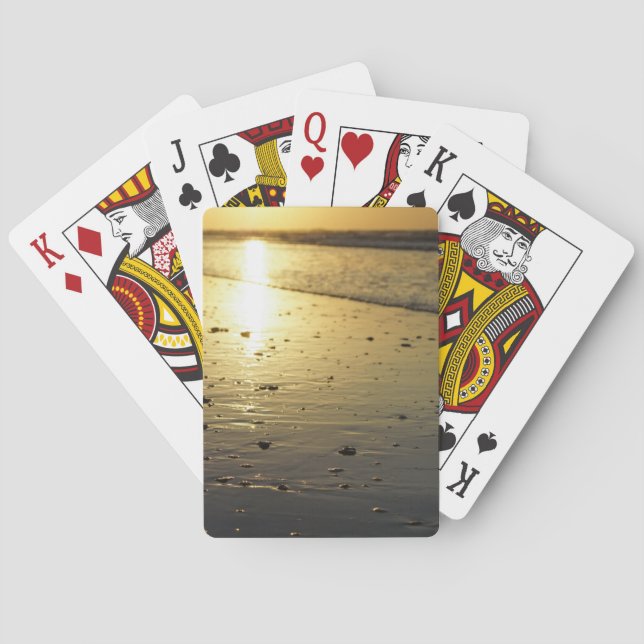Golden Glassy Sand Playing Cards (Back)
