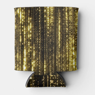 Golden Glitter: Bokeh Particles Background Can Cooler
