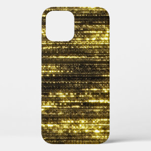 Golden Glitter: Bokeh Particles Background iPhone 12 Case