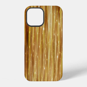 Golden Glitter: Bright Abstract Background. iPhone 12 Case
