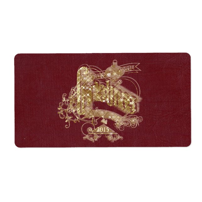 Golden Glitter Christmas - Label (Front)