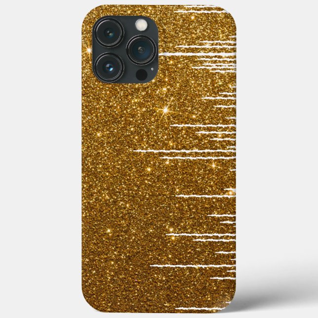 Golden Glitter Custom Name  Case-Mate iPhone Case (Back)