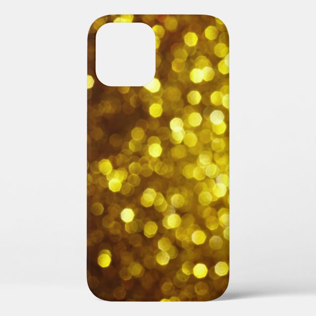 Golden glitter: festive Christmas texture. Case-Mate iPhone Case (Back)