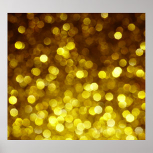 Golden glitter: festive Christmas texture. Poster
