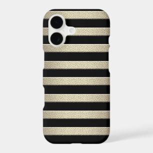 Golden glitter gradient striped lined stripes blac