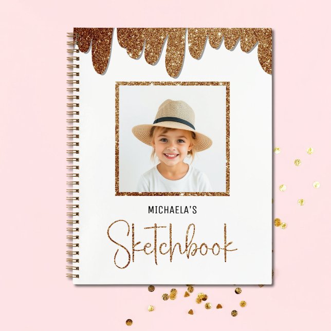 Golden Glitter Kids Photo Notebook (Creator Uploaded)