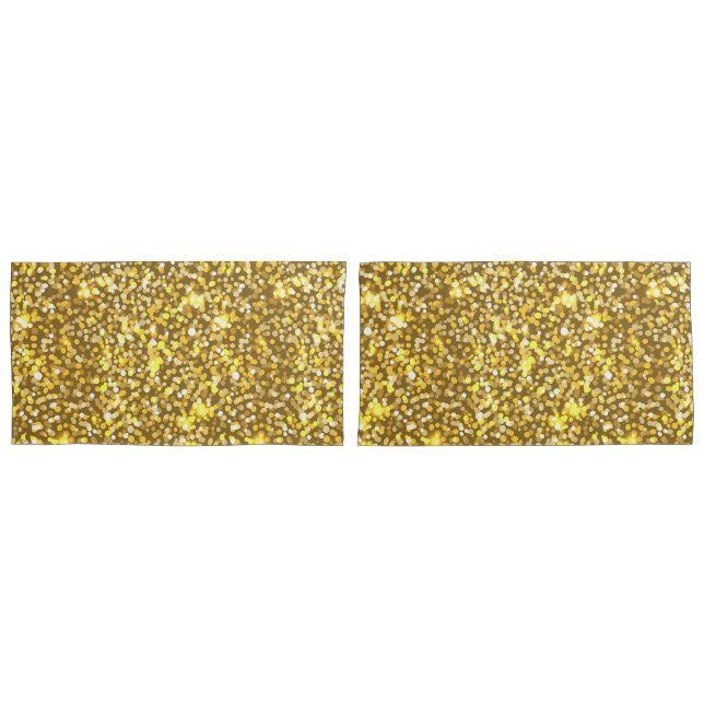 Golden glitter pillowcase (Front-Set)