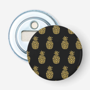 Golden Glitter Pineapple Tropical Fruit Bottle Opener