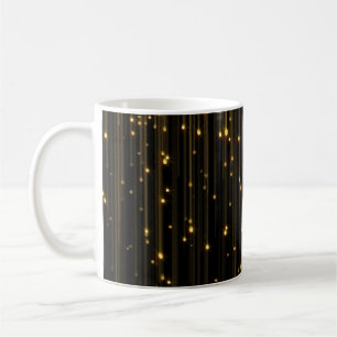 Golden Glitter Rain Light Curtain Coffee Mug
