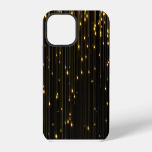 Golden Glitter Rain Light Curtain iPhone 12 Case
