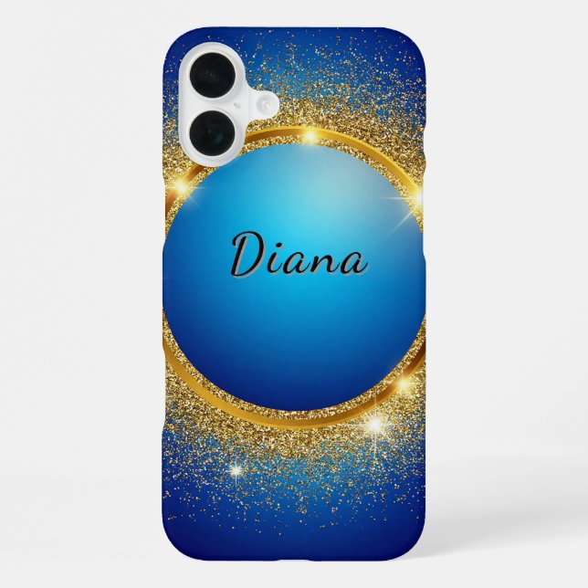 Golden Glitter Ring  iPhone Case (Back)