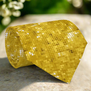 Golden Glitter Seamless Pattern Texture Tie