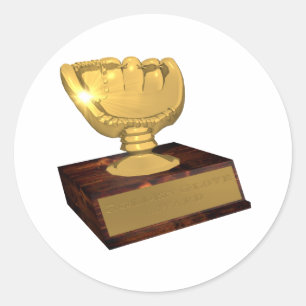 Golden Glove Award Classic Round Sticker