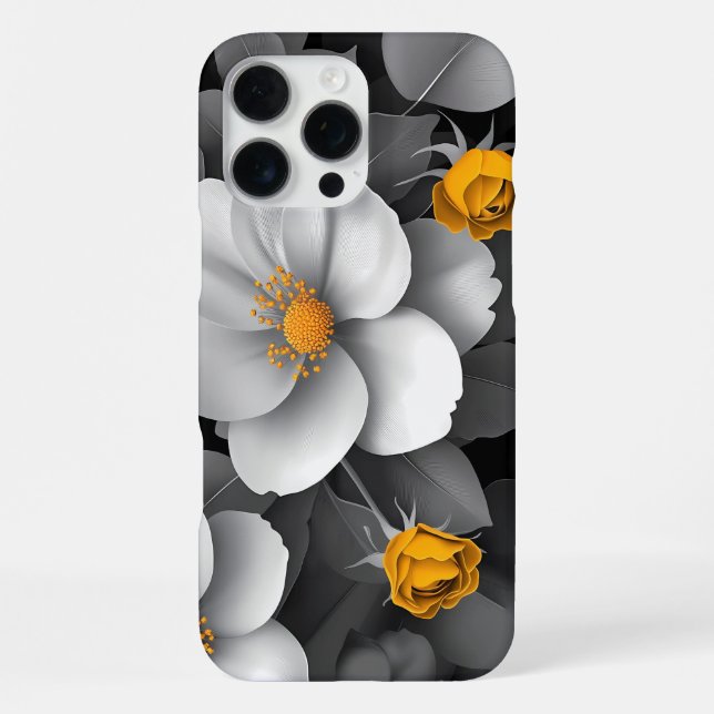 Golden Glow Blooms iPhone Case (Back)