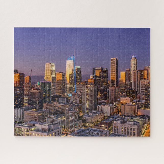 Golden Glow Los Angeles Jigsaw Puzzle (Horizontal)