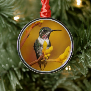 Golden Glow Metal Ornament