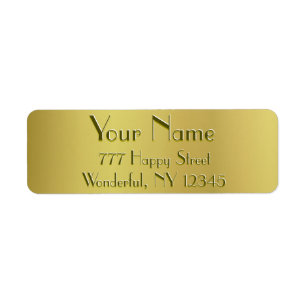 Golden Glow Return Address Label