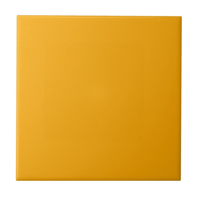 Golden Glow Solid Colour | Classic Elegant Ceramic Tile (Front)