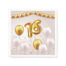 Golden Glow Sweet 16 Party 