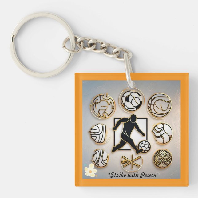 "Golden Goal Creations" Key Ring (Front)