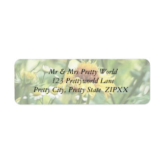 Golden Goblin Gaillardia Return Address Label