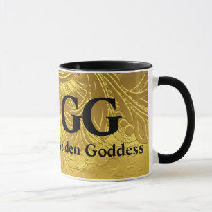 Golden Goddess Celebrate Happy 50th Birthday Party Mug