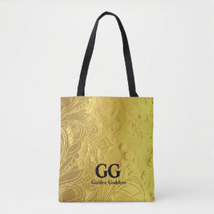 Golden Goddess Celebrate Happy 50th Birthday Party Tote Bag