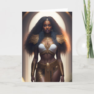 Golden Goddess Greeting Card