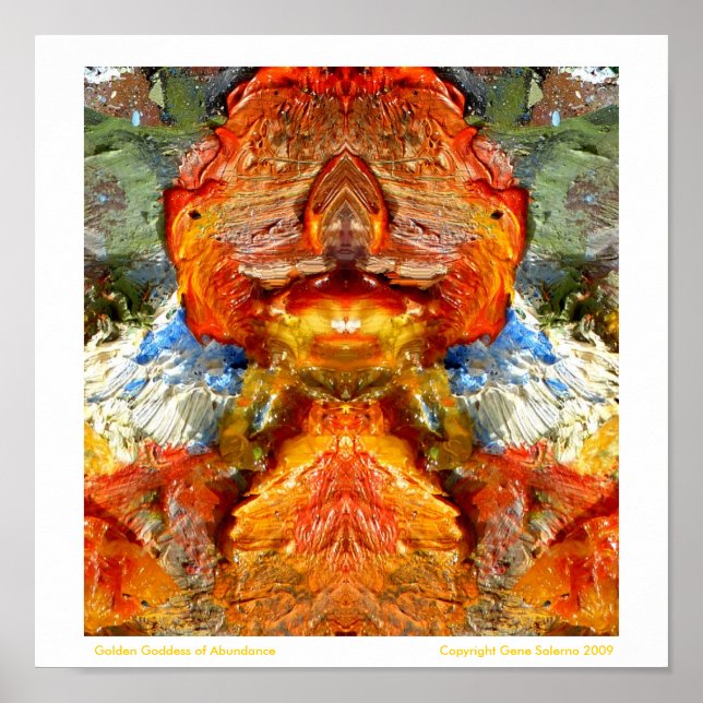 Golden Goddess of Abundance Poster (Front)