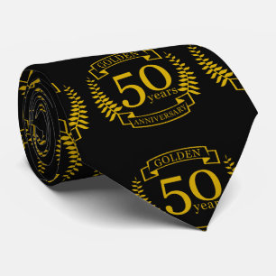 GOLDEN Golden 50 Years Wedding Anniversary 50 all Tie
