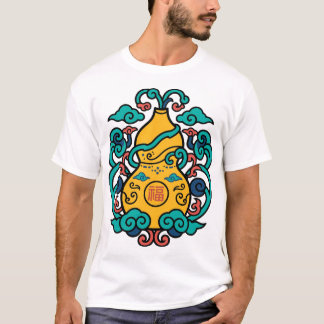 Golden Gourd Fu Good Fortune Chinese Art T-Shirt