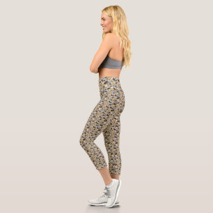 **"Golden Grace: A Palomino Photo Collage"** Capri Leggings