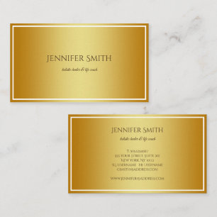 Golden gradient texture. business card