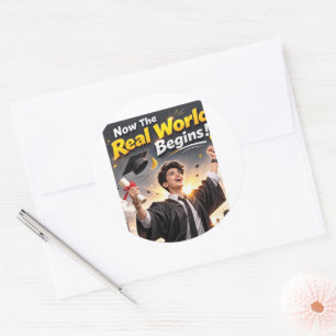 Golden Graduation Celebration 2026 Classic Round Sticker