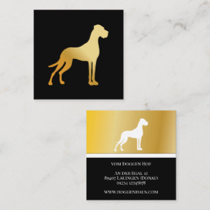 Golden Great Dane Fancy Business Cards