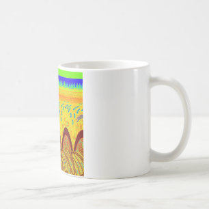 Golden green African Traditional Colour Coffee Mug