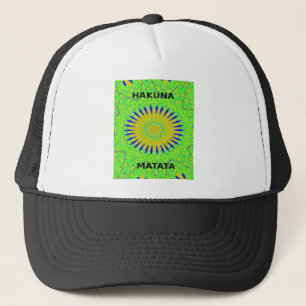 Golden Green African Traditional Fabric Colours Trucker Hat