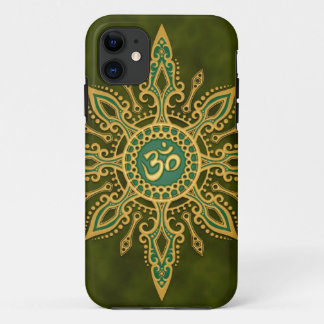 Golden Green Aum Star iPhone 11 Case