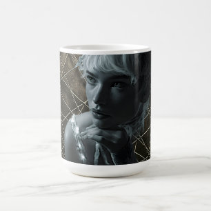 Golden Grid Muse Coffee Mug