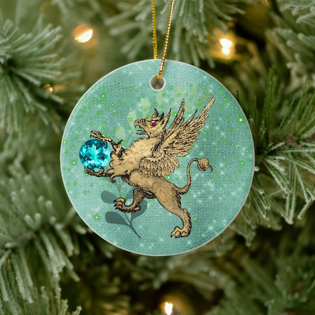 Golden Griffin Ceramic Ornament (Creator Uploaded)