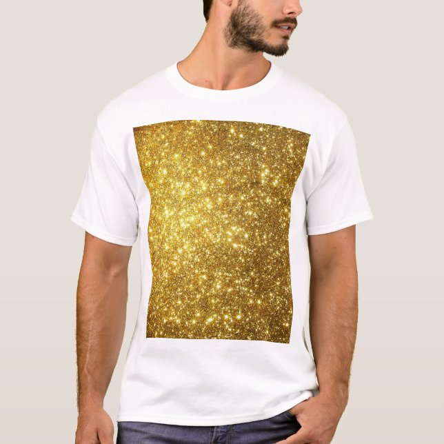 Golden grunge, high-resolution raster illustration T-Shirt (Front)